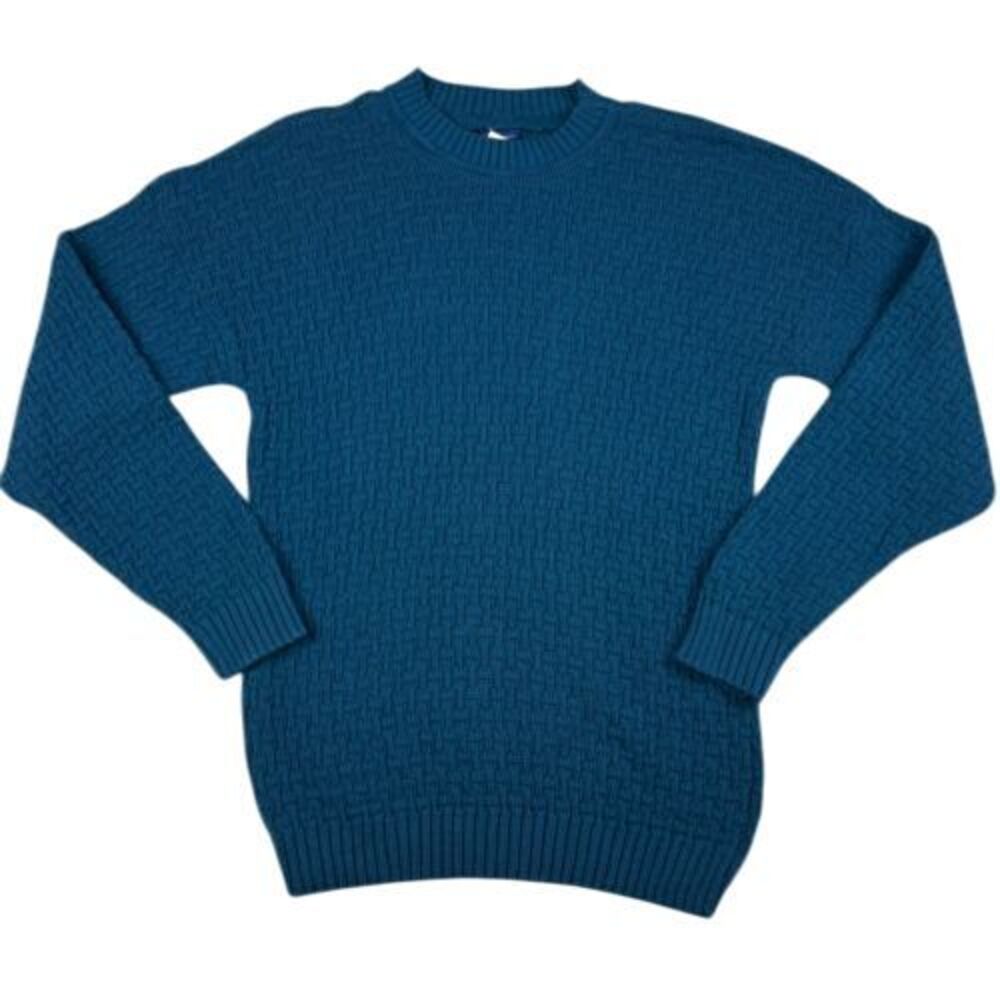 Vintage Puritan Sweater Womens Medium Knit Textured Crewneck Made‎ in USA